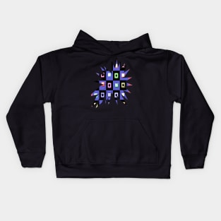 New Minimalist geomatric star shape colorful design Kids Hoodie